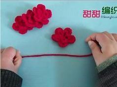 手工编织钩针各种花朵勾法视频教学钩针编织手工立体花朵详细方法